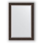 Зеркало с фацетом в багетной раме - палисандр 62 мм, 61 х 91 см, Evoform - фото 306898235