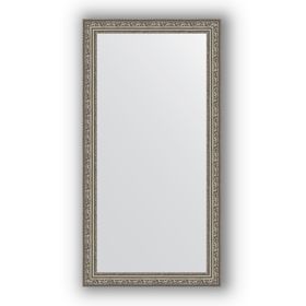 Зеркало в багетной раме - виньетка состаренное серебро 56 мм, 54 х 104 см, Evoform