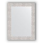 Зеркало в багетной раме - соты алюминий 70 мм, 56 х 76 см, Evoform - фото 306898250