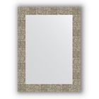 Зеркало в багетной раме - соты титан 70 мм, 56 х 76 см, Evoform - фото 306898252