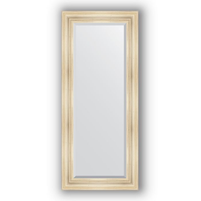 Зеркало с фацетом в багетной раме - травленое серебро 99 мм, 64 х 149 см, Evoform