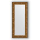 Зеркало с фацетом в багетной раме - травленая бронза 99 мм, 64 х 149 см, Evoform - фото 6051557