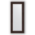 Зеркало с фацетом в багетной раме - тёмный прованс 99 мм, 64 х 149 см, Evoform - фото 306898266