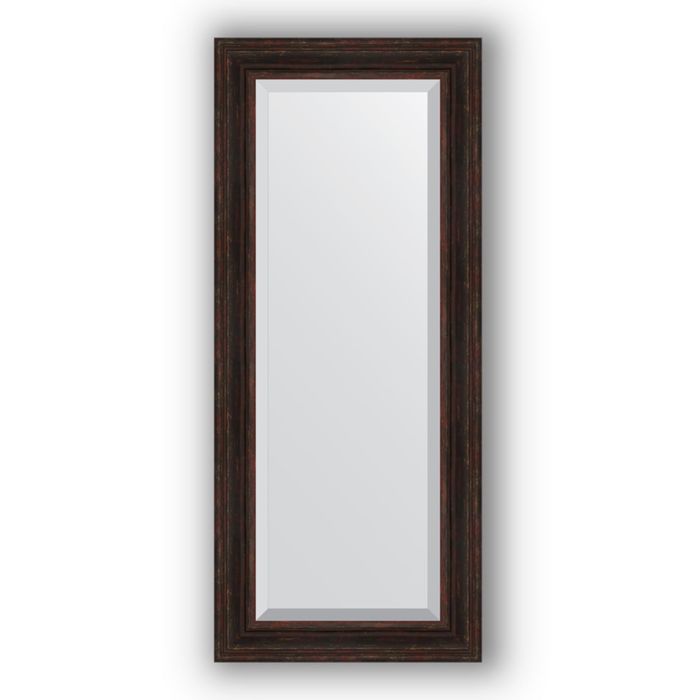 Зеркало с фацетом в багетной раме - тёмный прованс 99 мм, 64 х 149 см, Evoform