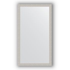 Зеркало в багетной раме - мозаика хром 46 мм, 61 х 111 см, Evoform