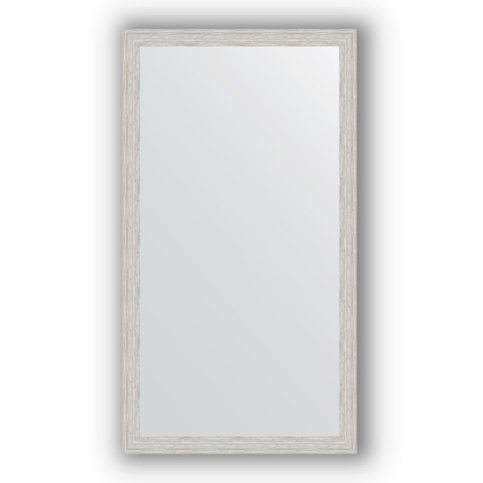 Зеркало в багетной раме - серебряный дождь 46 мм, 61 х 111 см, Evoform