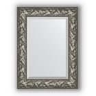 Зеркало с фацетом в багетной раме - византия серебро 99 мм, 59 х 79 см, Evoform - фото 6051584