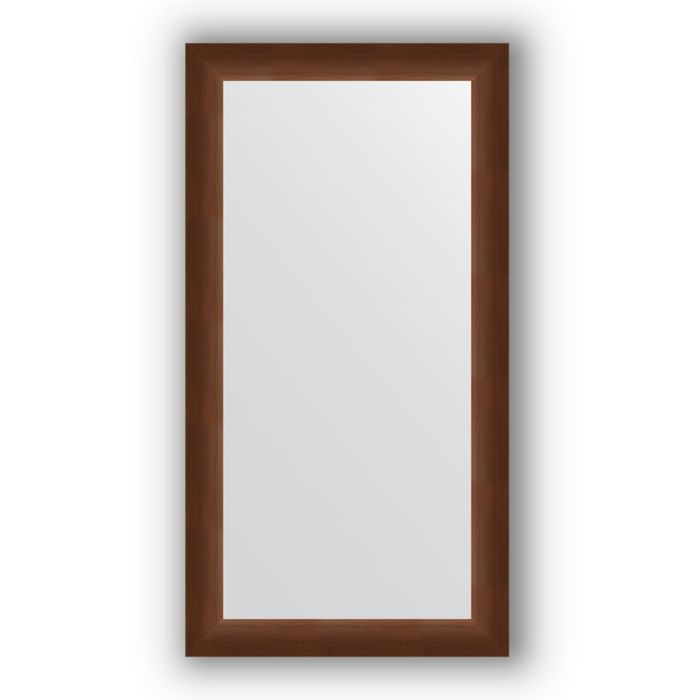 Зеркало в багетной раме - орех 65 мм, 56 х 106 см, Evoform