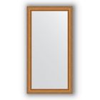 Зеркало в багетной раме - золотые бусы на бронзе 60 мм, 55 х 105 см, Evoform - фото 306898301