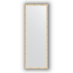 Зеркало в багетной раме - состаренное серебро 37 мм, 50 х 140 см, Evoform