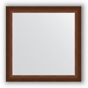 Зеркало в багетной раме - орех 65 мм, 76 х 76 см, Evoform