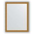 Зеркало в багетной раме - бусы золотые 46 мм, 72 х 92 см, Evoform - фото 306898315