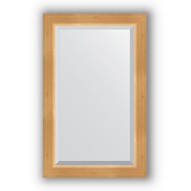 Зеркало с фацетом в багетной раме - сосна 62 мм, 51 х 81 см, Evoform