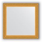 Зеркало в багетной раме - состаренное золото 67 мм, 66 х 66 см, Evoform - фото 306898356