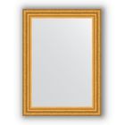 Зеркало в багетной раме - состаренное золото 67 мм, 56 х 76 см, Evoform - фото 306898357