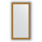 Зеркало в багетной раме - бусы золотые 46 мм, 52 х 102 см, Evoform - фото 306898360