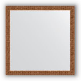 Зеркало в багетной раме - мозаика медь 46 мм, 71 х 71 см, Evoform