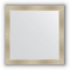 Зеркало в багетной раме - травленое серебро 59 мм, 64 х 64 см, Evoform - фото 6051692
