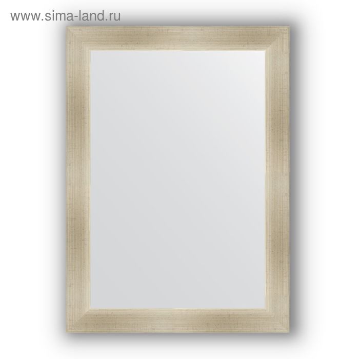 Зеркало в багетной раме - травленое серебро 59 мм, 54 х 74 см, Evoform - Фото 1