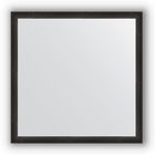Зеркало в багетной раме - чёрный дуб 37 мм, 70 х 70 см, Evoform - фото 306898428