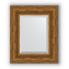 Зеркало с фацетом в багетной раме - травленая бронза 99 мм, 49 х 59 см, Evoform - фото 306898462