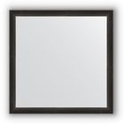 Зеркало в багетной раме - чёрный дуб 37 мм, 60 х 60 см, Evoform - фото 306898486