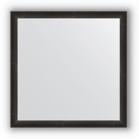 Зеркало в багетной раме - чёрный дуб 37 мм, 60 х 60 см, Evoform