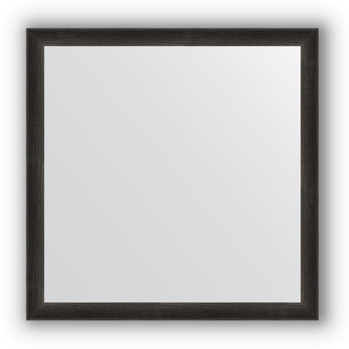Зеркало в багетной раме - чёрный дуб 37 мм, 60 х 60 см, Evoform