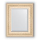 Зеркало с фацетом в багетной раме - старый гипс 82 мм, 45 х 55 см, Evoform - фото 306898493