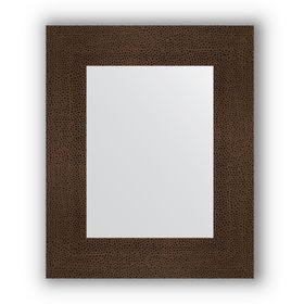 Зеркало в багетной раме - бронзовая лава 90 мм, 46 х 56 см, Evoform