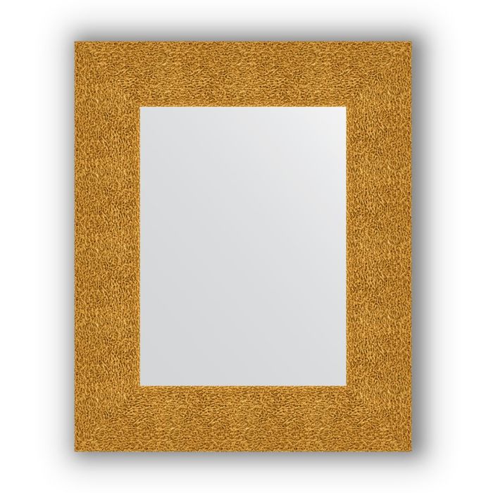 Зеркало в багетной раме - чеканка золотая 90 мм, 46 х 56 см, Evoform