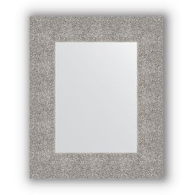 Зеркало в багетной раме - чеканка серебряная 90 мм, 46 х 56 см, Evoform