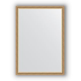 Зеркало в багетной раме - витое золото 28 мм, 48 х 68 см, Evoform