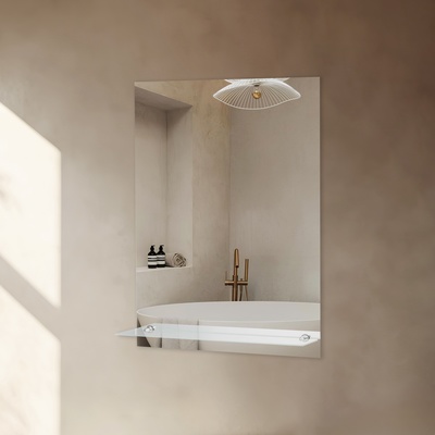 Зеркало настенное EVOFORM, с фацетом, с полкой, 60×80 см