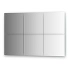 Зеркальная плитка с фацетом 15 мм, - комплект 6 шт квадрат 30 х 30 см, серебро Evoform - фото 6051847