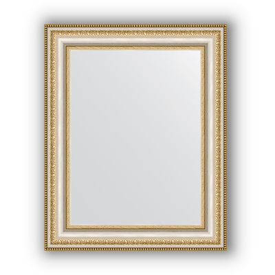 Зеркало в багетной раме - золотые бусы на серебре 60 мм, 41 х 51 см, Evoform