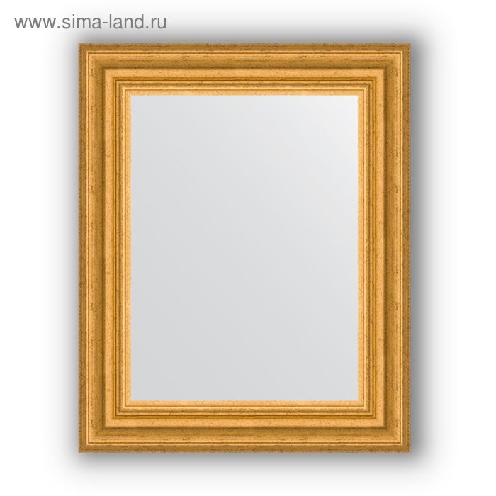Зеркало в багетной раме - состаренное золото 67 мм, 42 х 52 см, Evoform - Фото 1