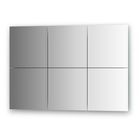 Зеркальная плитка с фацетом 15 мм, - комплект 6 шт квадрат 25 х 25 см, серебро Evoform - фото 6051880