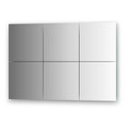 Зеркальная плитка с фацетом 10 мм, - комплект 6 шт квадрат 25 х 25 см, серебро Evoform - фото 301091759