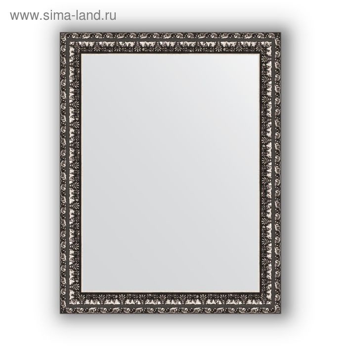 Зеркало в багетной раме - чернёное серебро 38 мм, 37 х 47 см, Evoform - Фото 1