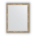 Зеркало в багетной раме - серебряный бамбук 24 мм, 34 х 44 см, Evoform - фото 300745477