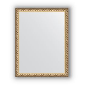 Зеркало в багетной раме - витая латунь 26 мм, 34 х 44 см, Evoform