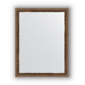 Зеркало в багетной раме - витая бронза 26 мм, 34 х 44 см, Evoform