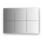 Зеркальная плитка с фацетом 10 мм, - комплект 6 шт квадрат 20 х 20 см, серебро Evoform - фото 297886678