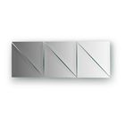 Зеркальная плитка с фацетом 15 мм, - комплект 6 шт треугольник 15 х 15 см, серебро Evoform - фото 297886724