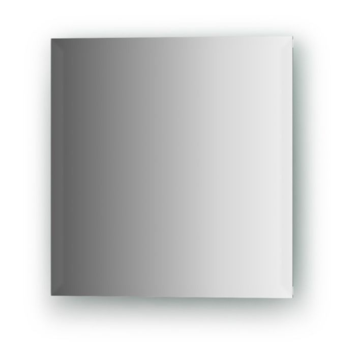 Зеркальная плитка с фацетом 15 мм, квадрат 30 х 30 см, серебро Evoform