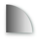 Зеркальная плитка со шлифованной кромкой четверть круга 25 х 25 см, серебро Evoform - фото 297886747
