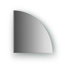 Зеркальная плитка с фацетом 5 мм, четверть круга 20 х 20 см, серебро Evoform - фото 6052001