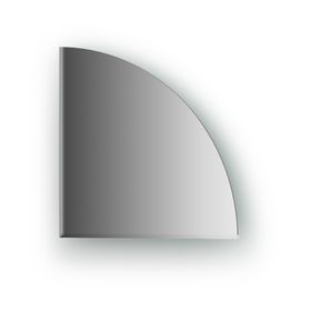 Зеркальная плитка с фацетом 5 мм, четверть круга 20 х 20 см, серебро Evoform
