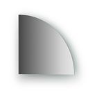 Зеркальная плитка со шлифованной кромкой четверть круга 20 х 20 см, серебро Evoform - фото 297886752